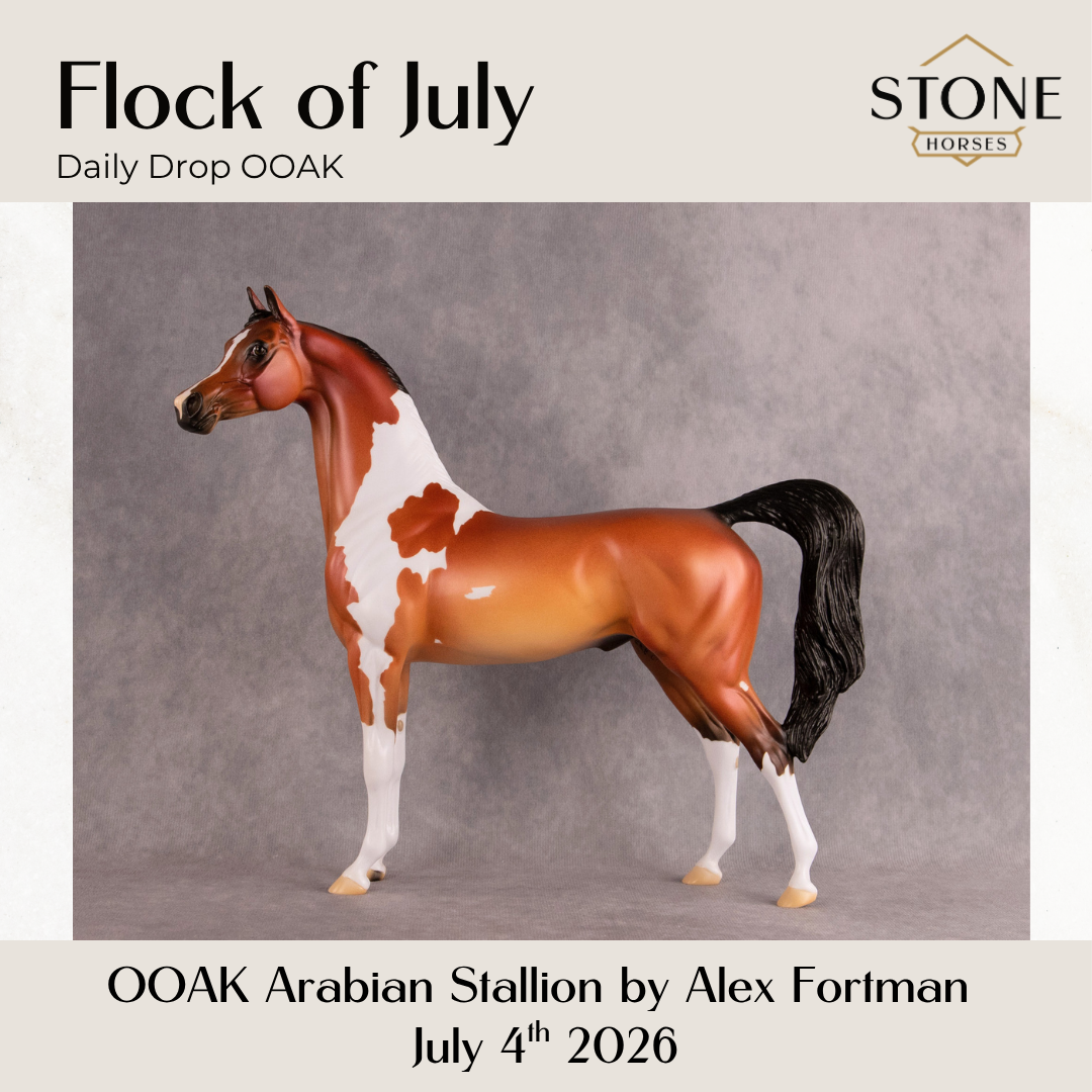 Flock of July OOAK Arabian Stallion by Alex Fortman DDOOAKs26
