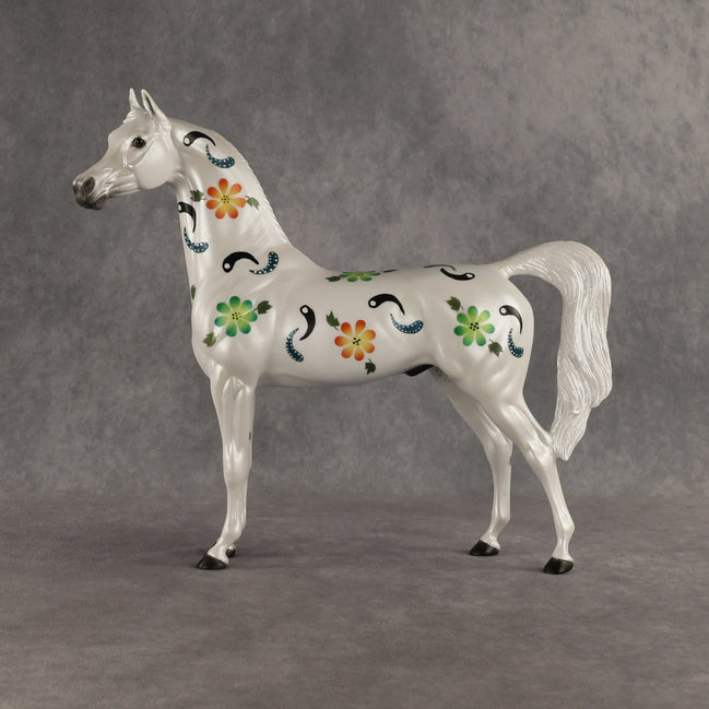 Floral Fantasy OOAK Arabian Stallion by Dawn Quick SHCF26