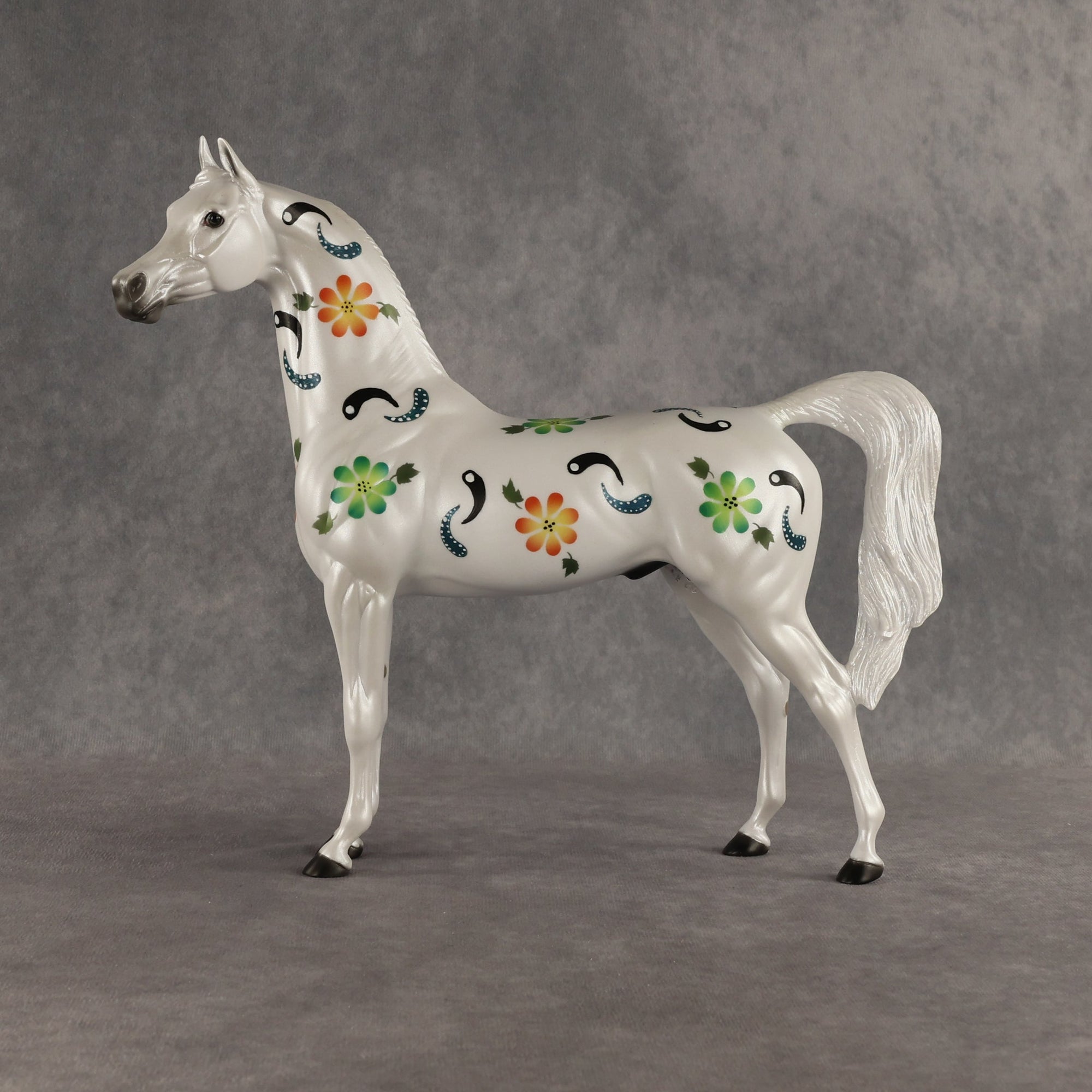 Floral Fantasy OOAK Arabian Stallion by Dawn Quick SHCF26