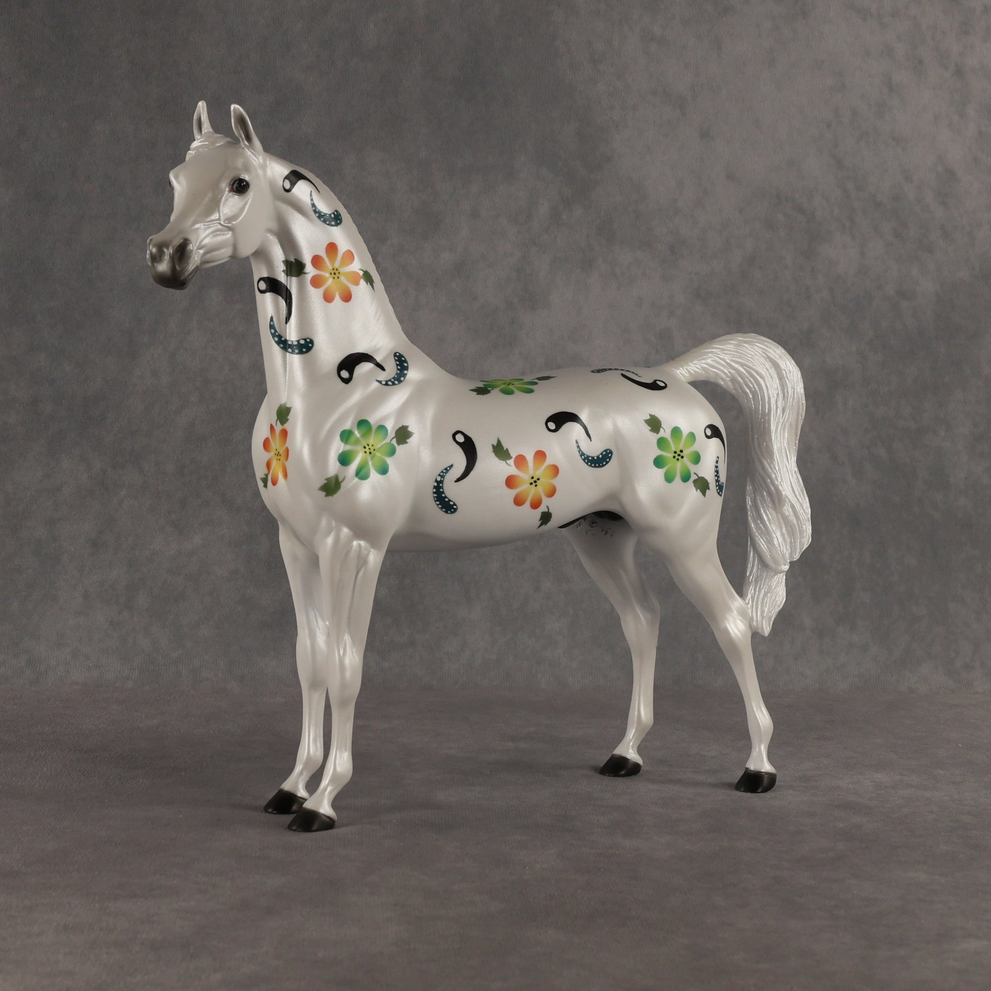 Floral Fantasy OOAK Arabian Stallion by Dawn Quick SHCF26