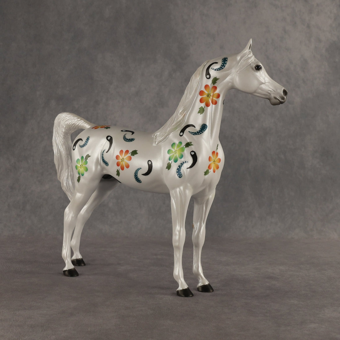 Floral Fantasy OOAK Arabian Stallion by Dawn Quick SHCF26