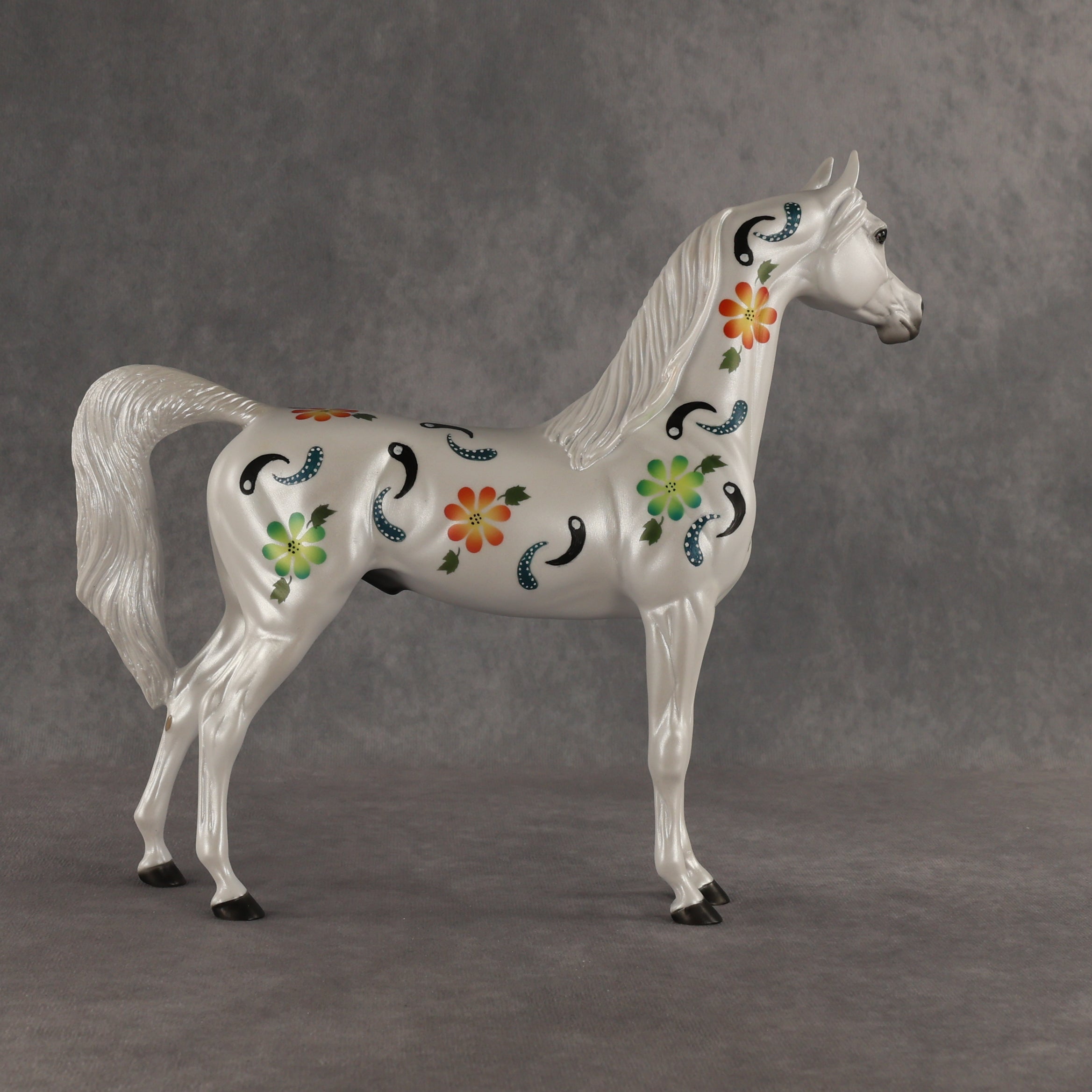 Floral Fantasy OOAK Arabian Stallion by Dawn Quick SHCF26