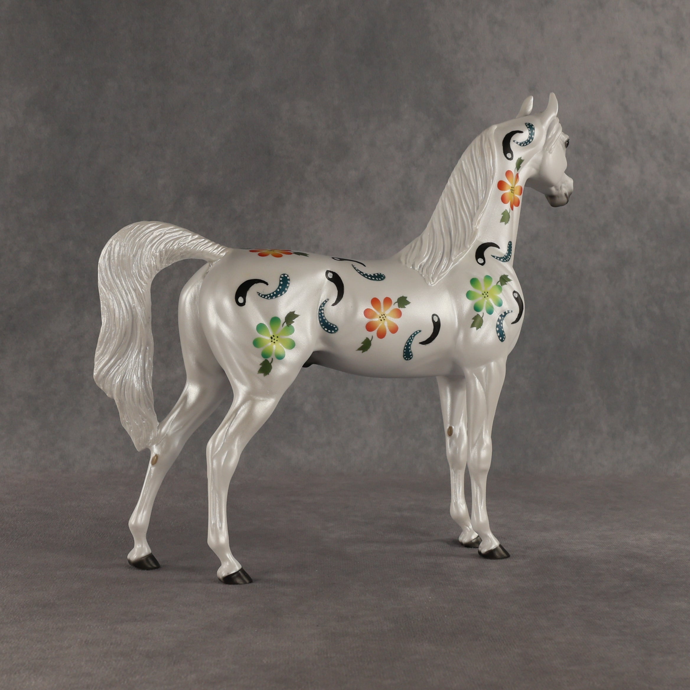 Floral Fantasy OOAK Arabian Stallion by Dawn Quick SHCF26
