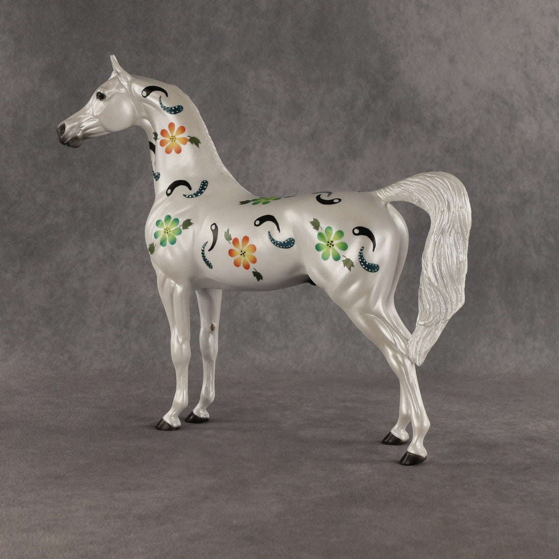 Floral Fantasy OOAK Arabian Stallion by Dawn Quick SHCF26