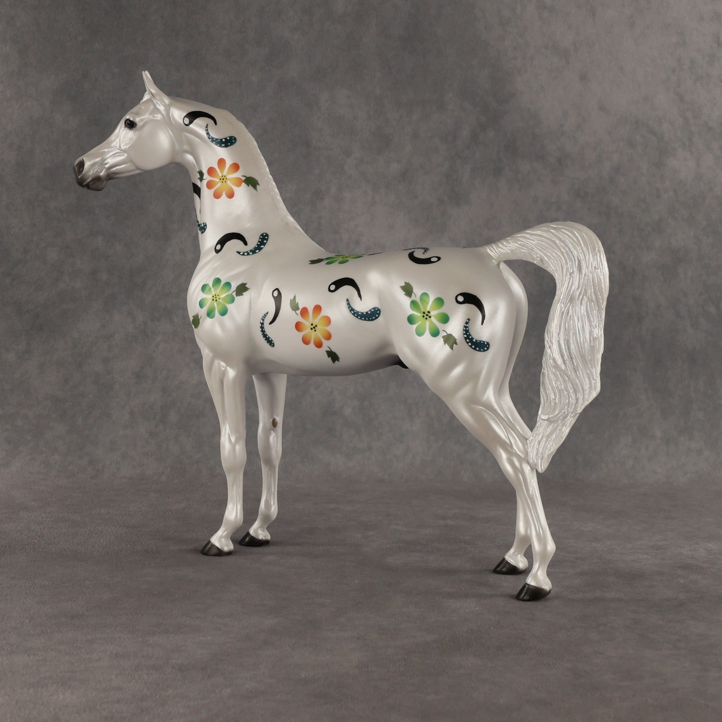 Floral Fantasy OOAK Arabian Stallion by Dawn Quick SHCF26