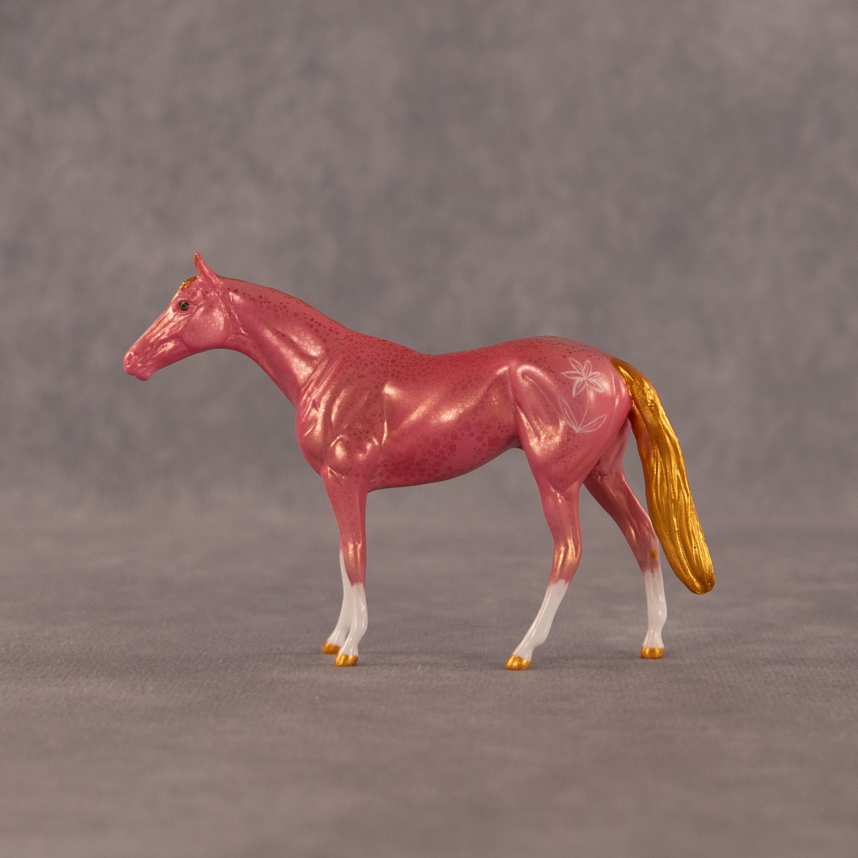 Flower Power OOAK Chip Thoroughbred  by Kristen Cermele EQ26