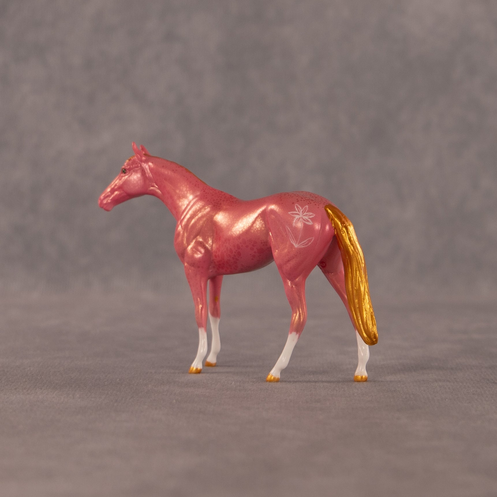 Flower Power OOAK Chip Thoroughbred  by Kristen Cermele EQ26