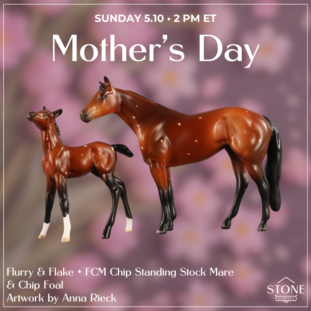 Flurry & Flake OOAK Chip FCM Stock Horse & Chip Foal by Anna Rieck SCD26