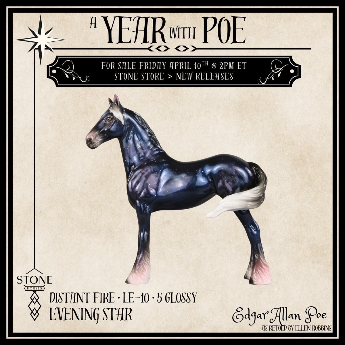 Distant Fire Glossy LE-10 FCM Chip Standing Drafter by Ellen Robbins YP26