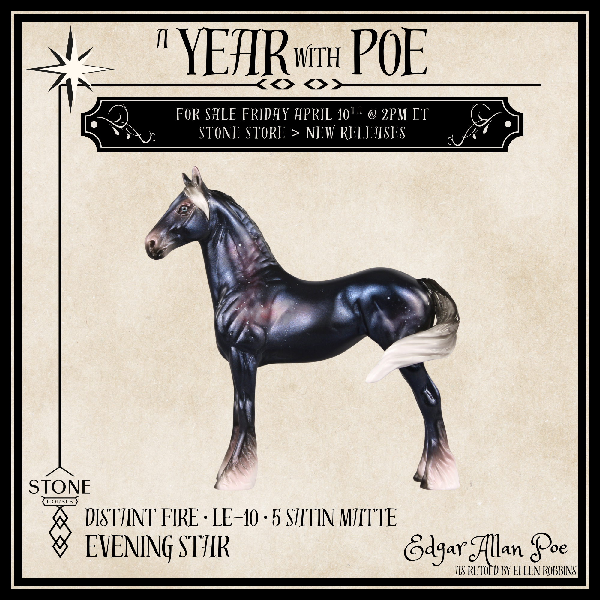 Distant Fire Satin Matte LE-10 FCM Chip Standing Drafter by Ellen Robbins YP26