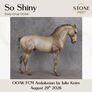 So Shiny OOAK FCM Andalusian by Julie Keim DDOOAKs26