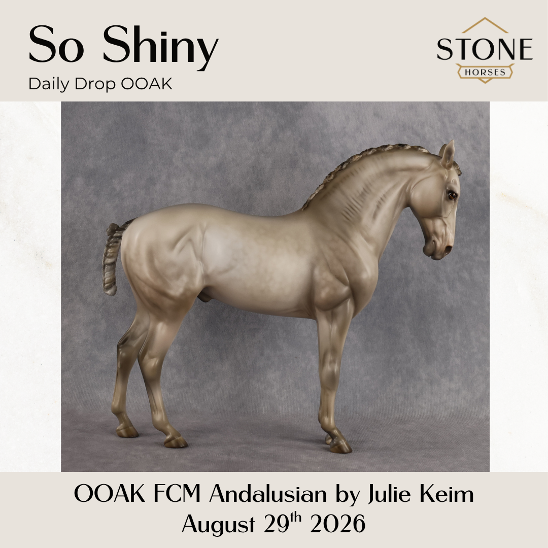 So Shiny OOAK FCM Andalusian by Julie Keim DDOOAKs26