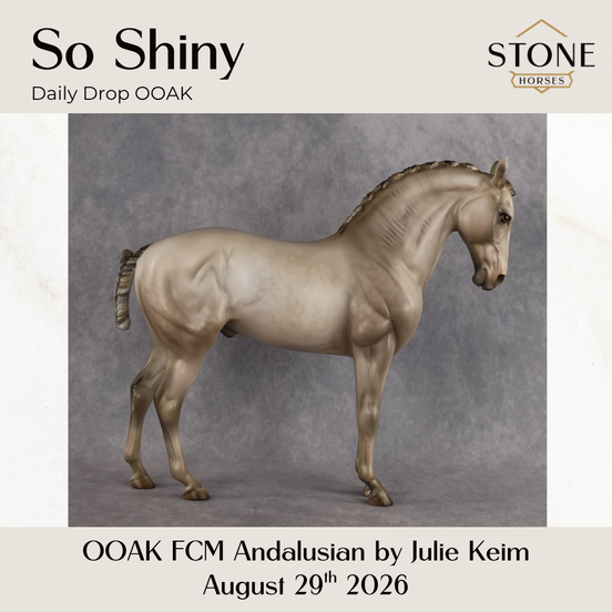 So Shiny OOAK FCM Andalusian by Julie Keim DDOOAKs26