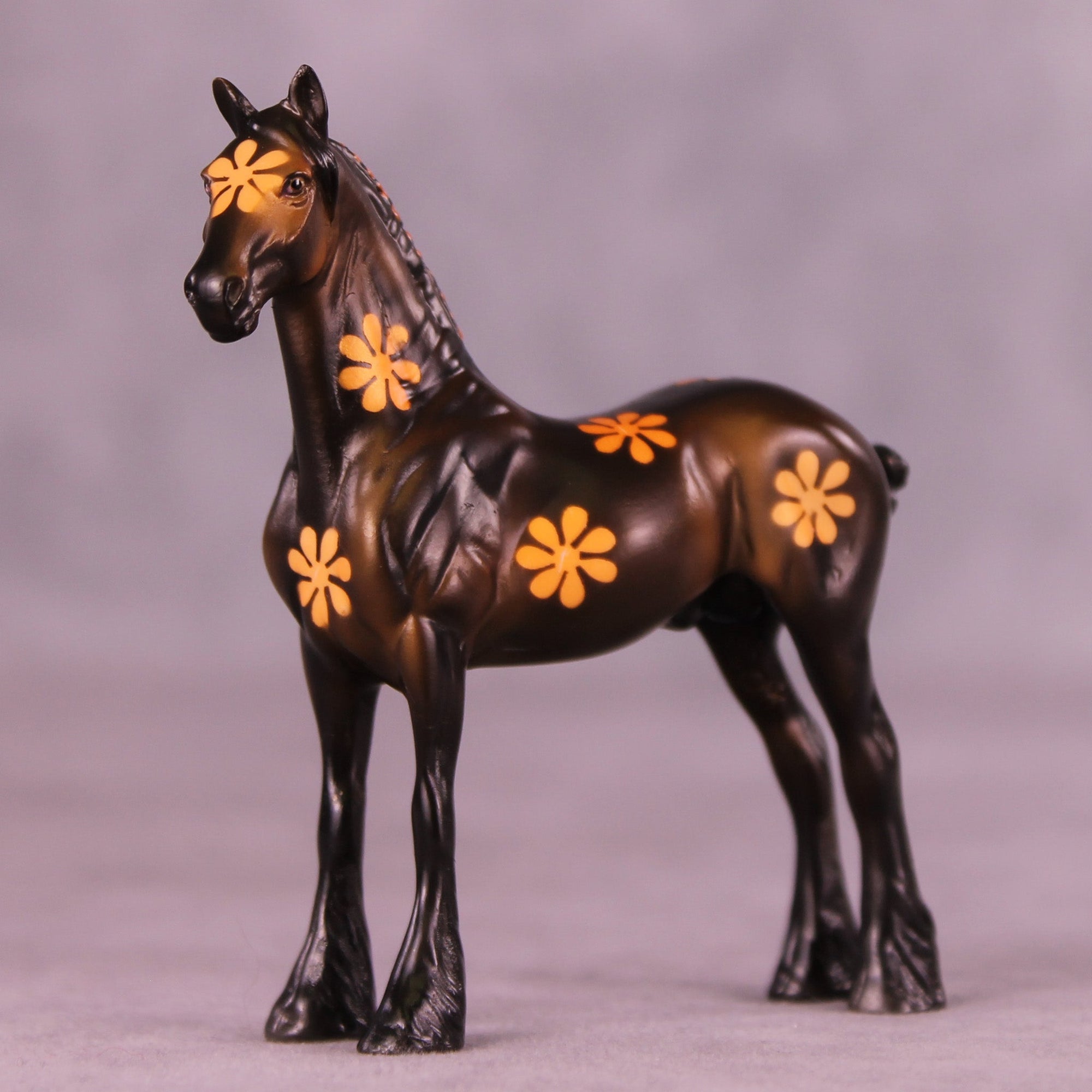 Funky Flowers OOAK Chip Standing Drafter by Dawn Quick MM25 Group A