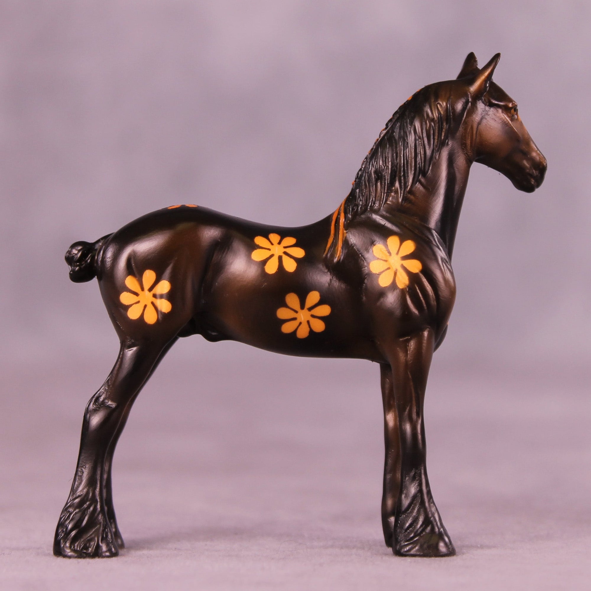 Funky Flowers OOAK Chip Standing Drafter by Dawn Quick MM25 Group A