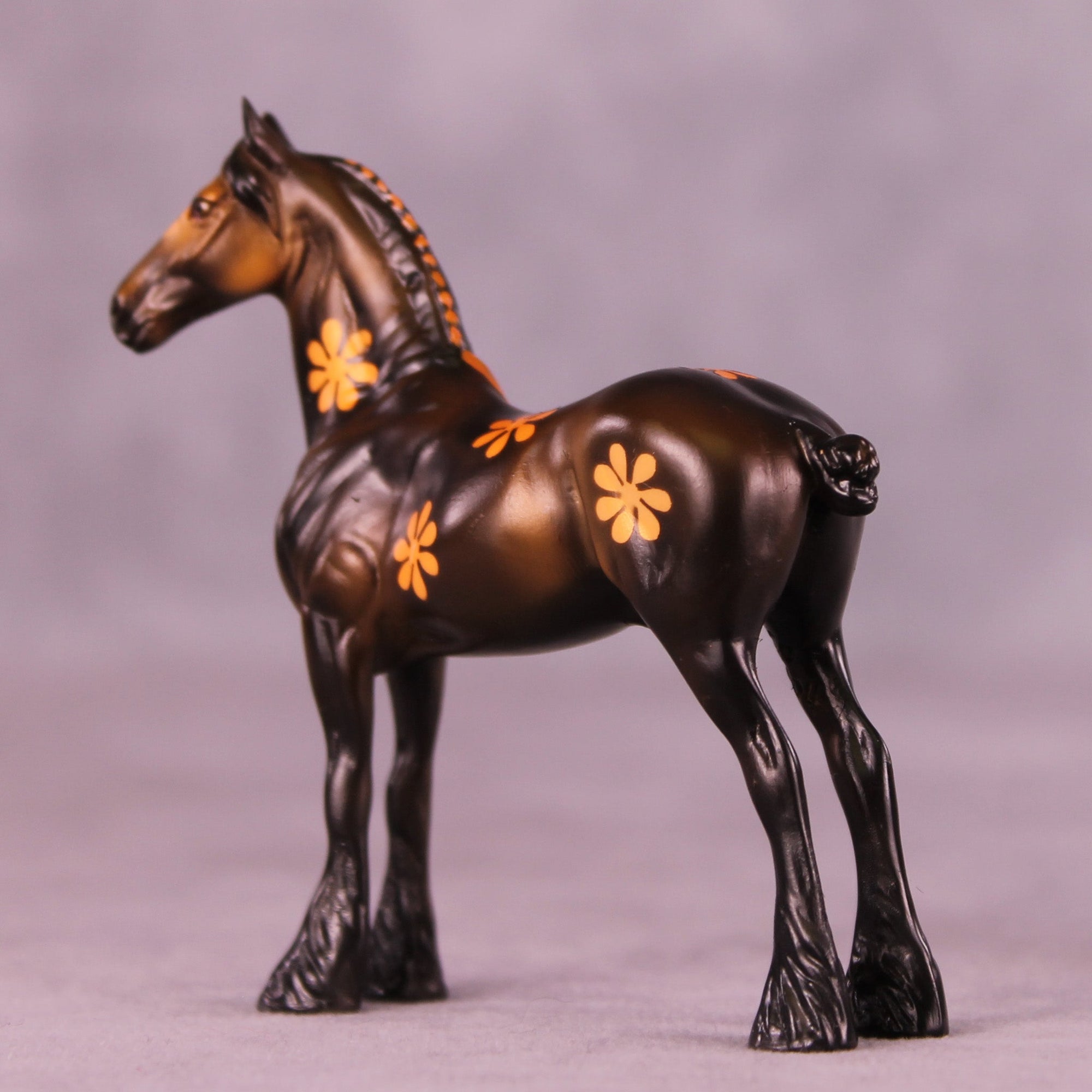 Funky Flowers OOAK Chip Standing Drafter by Dawn Quick MM25 Group A