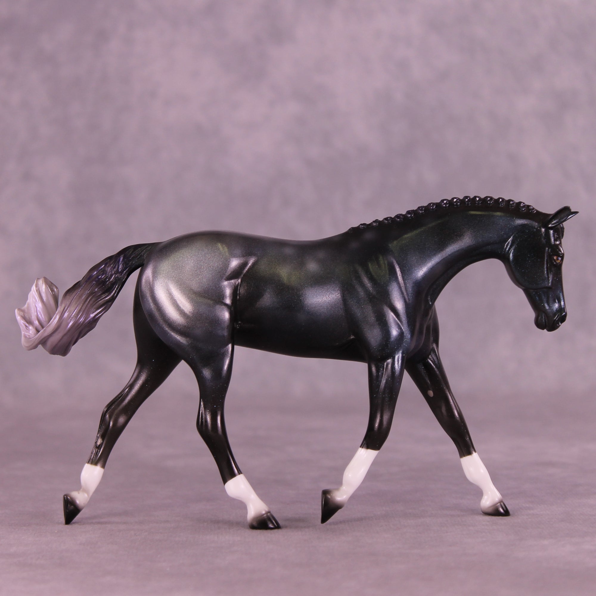 Galactically Sparkly OOAK FCM Pebble Warmblood by Pernille Forsberg Bøjsen GS1125