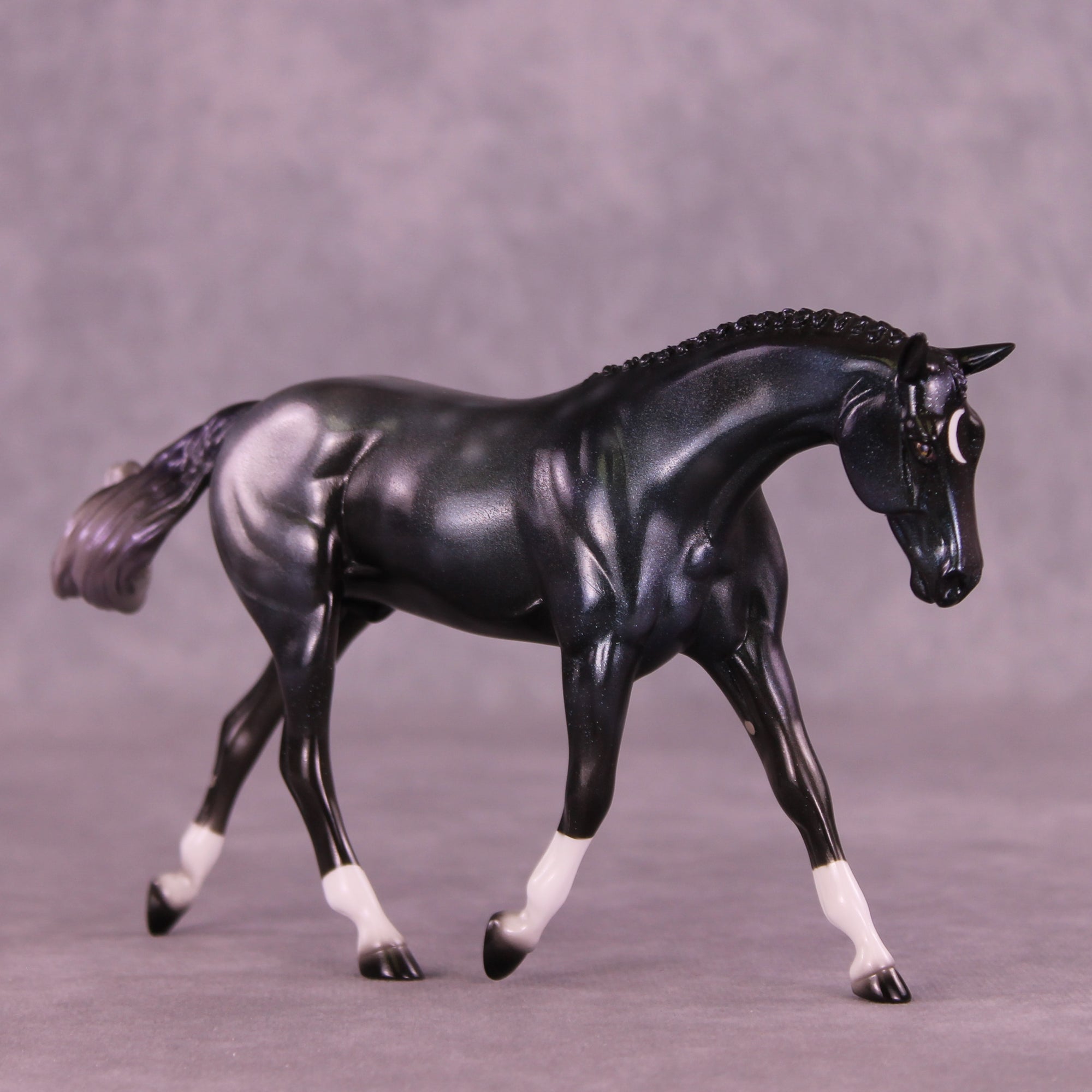 Galactically Sparkly OOAK FCM Pebble Warmblood by Pernille Forsberg Bøjsen GS1125