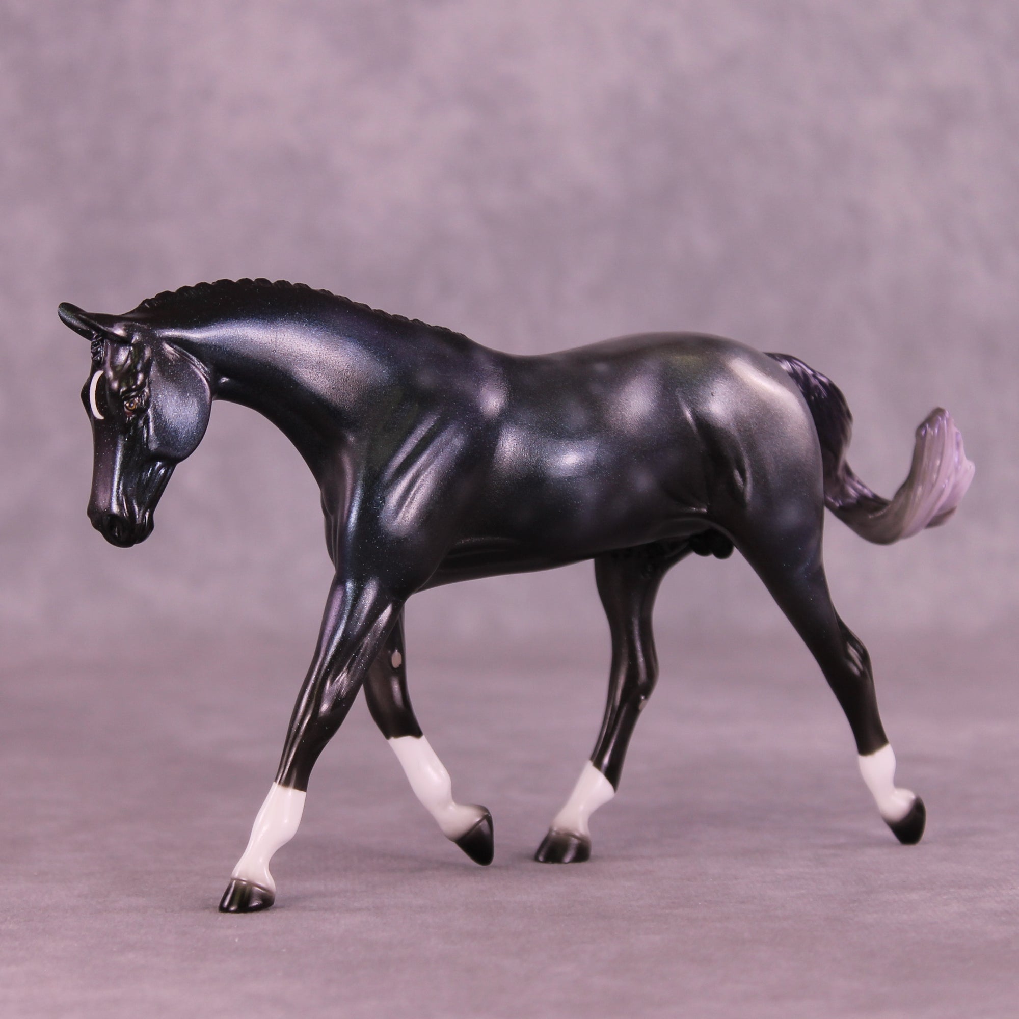 Galactically Sparkly OOAK FCM Pebble Warmblood by Pernille Forsberg Bøjsen GS1125