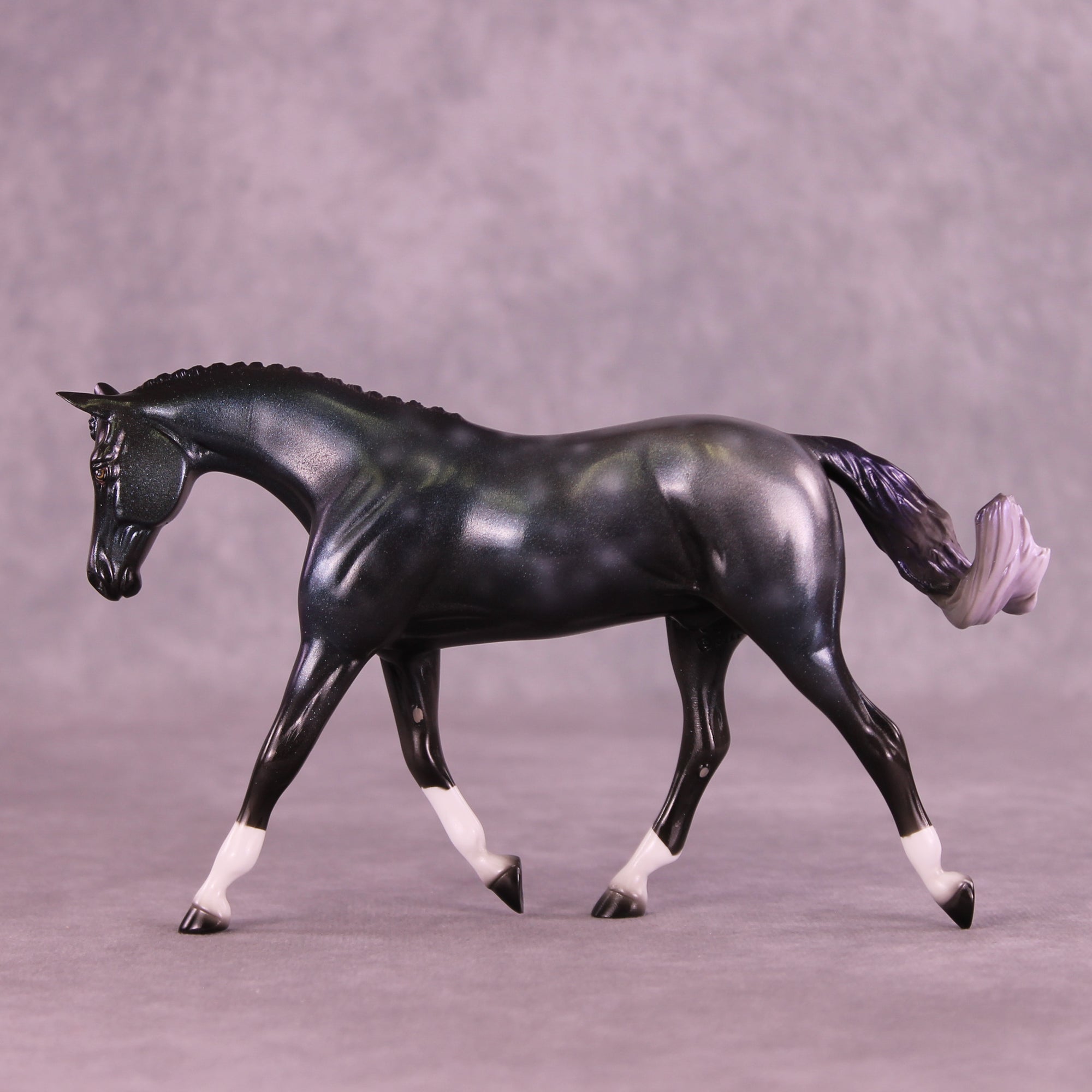 Galactically Sparkly OOAK FCM Pebble Warmblood by Pernille Forsberg Bøjsen GS1125