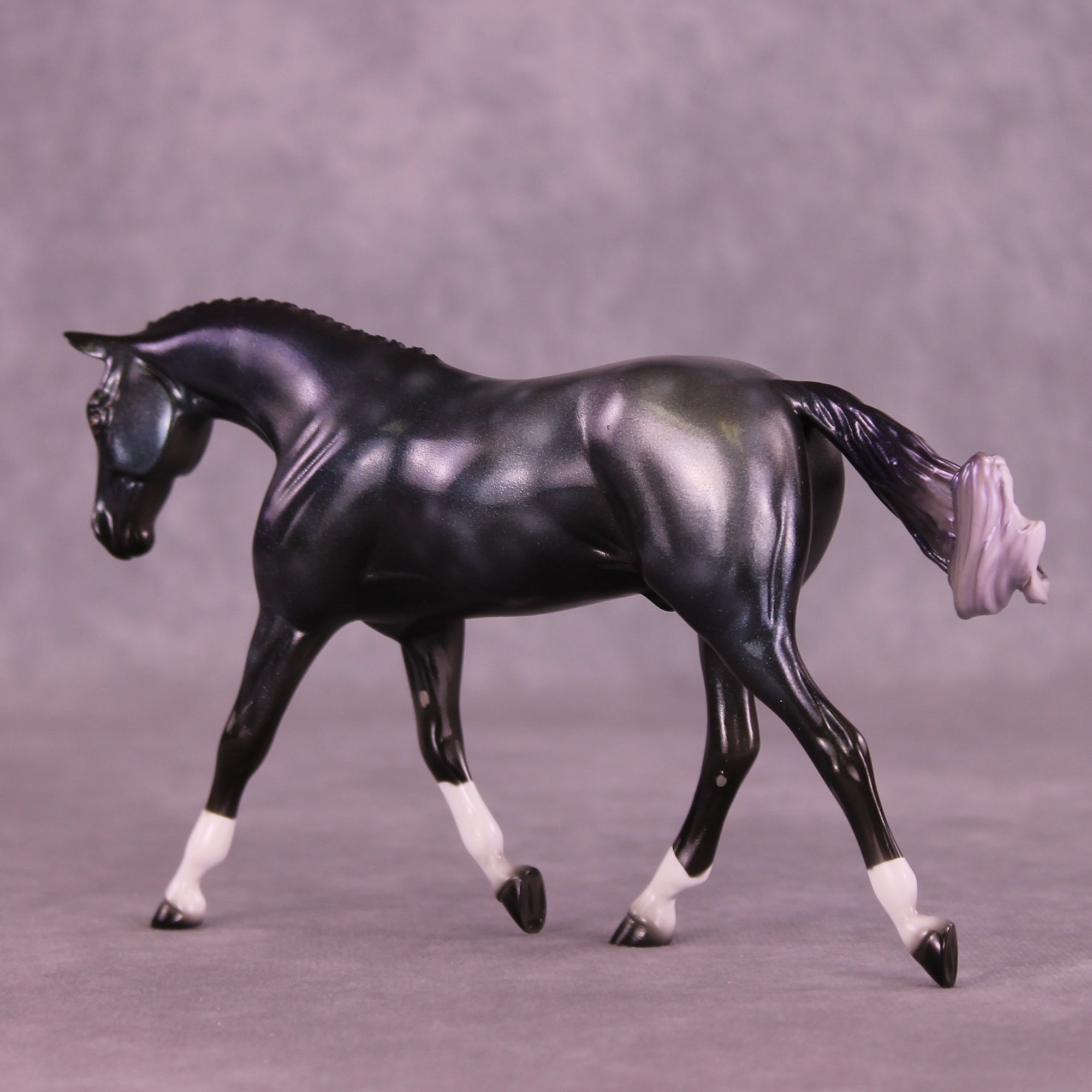 Galactically Sparkly OOAK FCM Pebble Warmblood by Pernille Forsberg Bøjsen GS1125