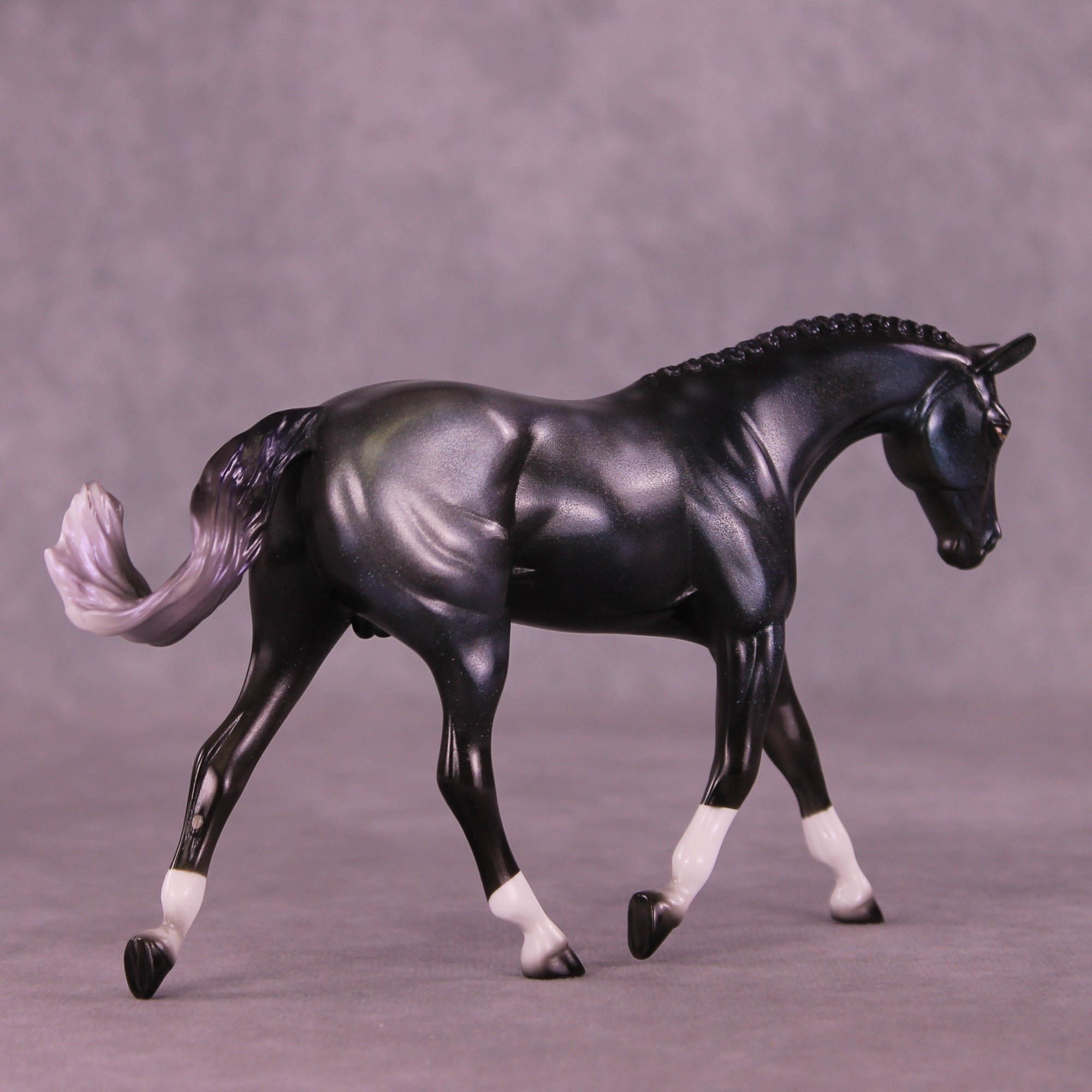 Galactically Sparkly OOAK FCM Pebble Warmblood by Pernille Forsberg Bøjsen GS1125