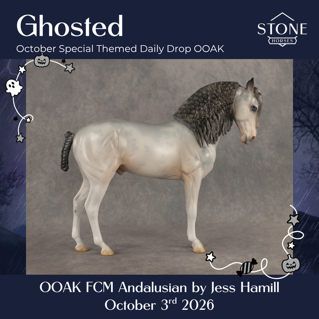 Ghosted OOAK FCM Andalusian by Jess Hamill DDOOAKs26