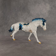 Gilded Aquamarine OOAK FCM Remington by Dawn Quick SHCF26