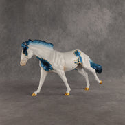 Gilded Aquamarine OOAK FCM Remington by Dawn Quick SHCF26