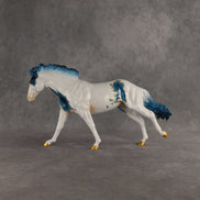Gilded Aquamarine OOAK FCM Remington by Dawn Quick SHCF26