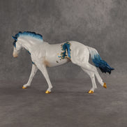 Gilded Aquamarine OOAK FCM Remington by Dawn Quick SHCF26