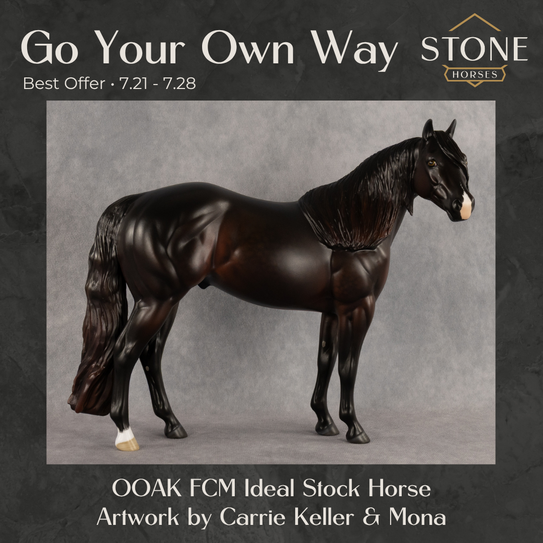 Go Your Own Way OOAK FCM Ideal Stock Horse by Carrie Keller Best Offer 7.21.2026