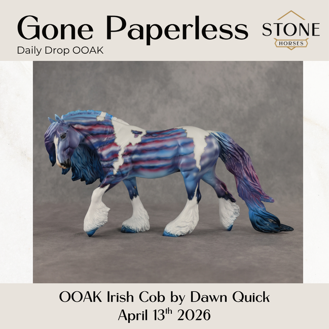 Gone Paperless OOAK Irish Cob by Dawn Quick DDOOAKs26
