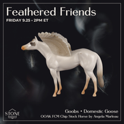 Goobs OOAK FCM Chip Stock Horse by Angela Marleau FTF26
