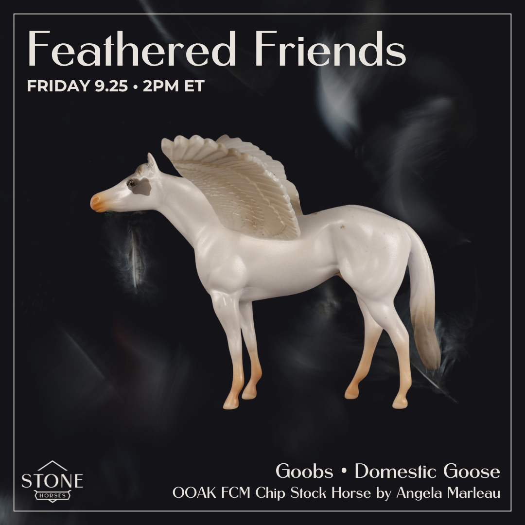 Goobs OOAK FCM Chip Stock Horse by Angela Marleau FTF26