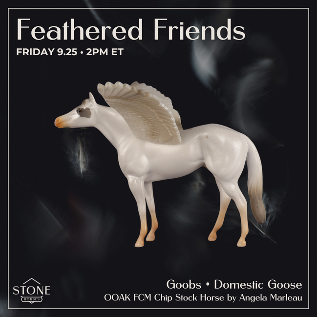 Goobs OOAK FCM Chip Stock Horse by Angela Marleau FTF26