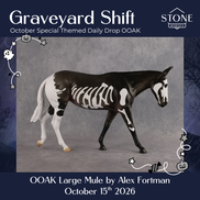 Graveyard Shift OOAK Large Mule by Alex Fortman DDOOAKs26