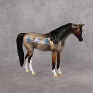 Greek Key OOAK Pebble Arabian by Enrique Duarte WC26