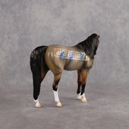 Greek Key OOAK Pebble Arabian by Enrique Duarte WC26