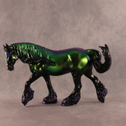 Green Time Piece OOAK FCM Irish Cob by Erin Corbett EQ26