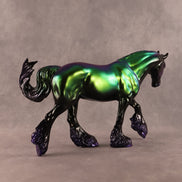 Green Time Piece OOAK FCM Irish Cob by Erin Corbett EQ26