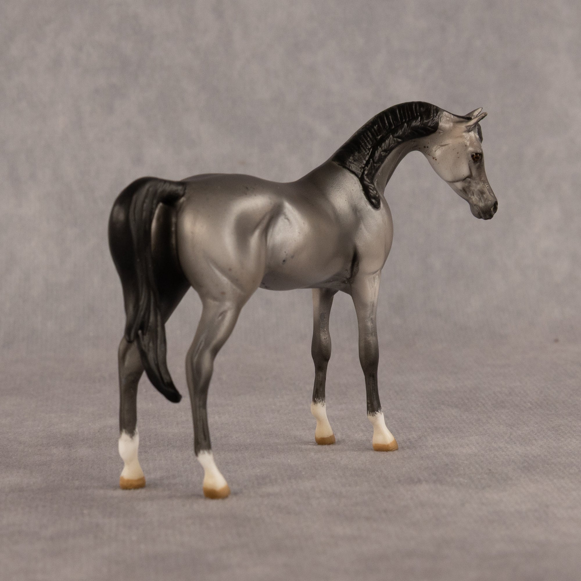 Grey Ghost OOAK EFCM Chip Arabian by Kristen Cermele GS26