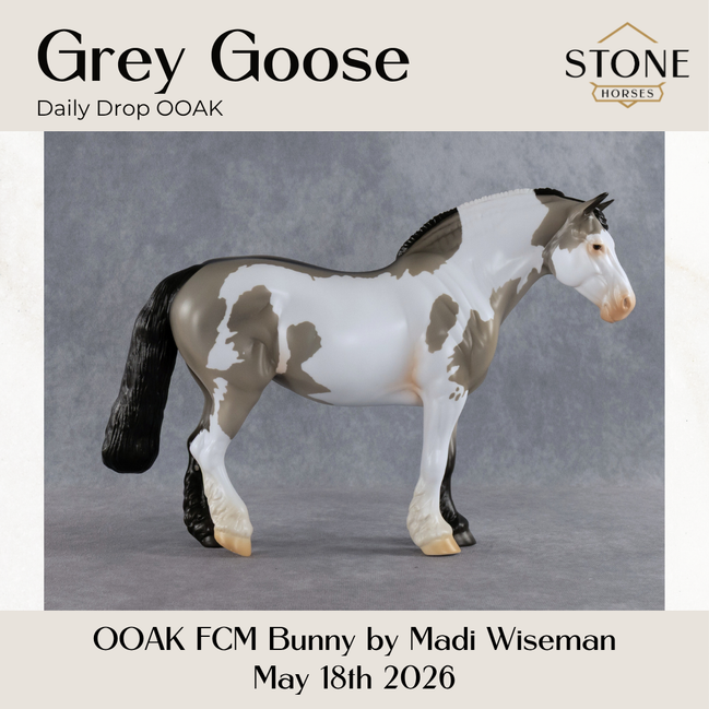 Grey Goose OOAK FCM Bunny by Madi Wiseman DDOOAKs26