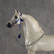 SAMPLE Bianco Nel Blu LE-30 Run Dappled Grey with Gold Accented Mane Custom Arabian By Carrie Keller  EQ24 Based on AotH Entry Digital Art From Zoja Makovec SS0826