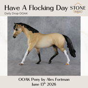 Have A Flocking Day OOAK FCM Pony by Alex Fortman DDOOAKs26