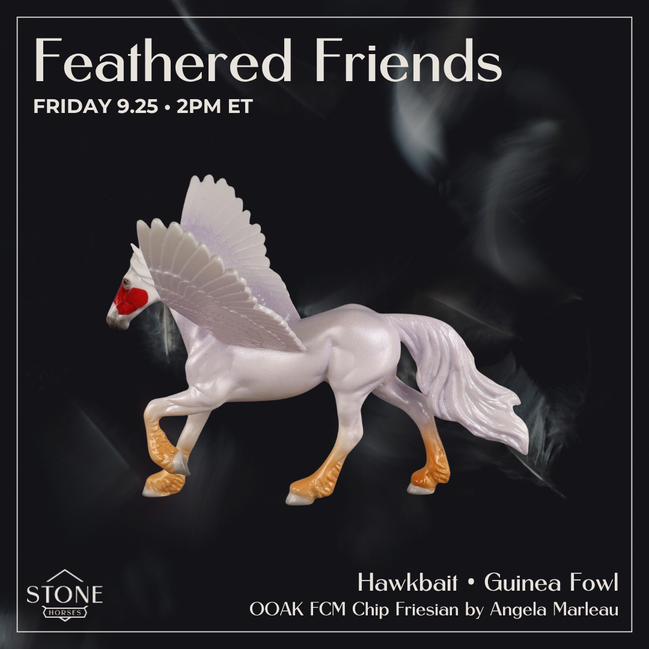 Hawkbait OOAK FCM Chip Friesian by Angela Marleau FTF26
