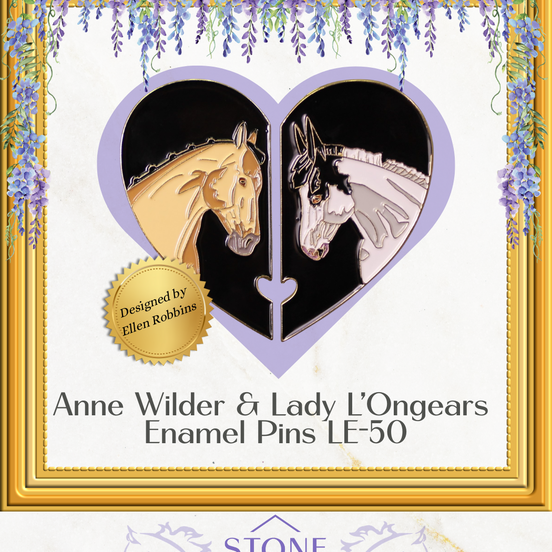 Dappledown Soirée Anne & Lily Best Friends Enamel Pin Set LE-50 EQ25