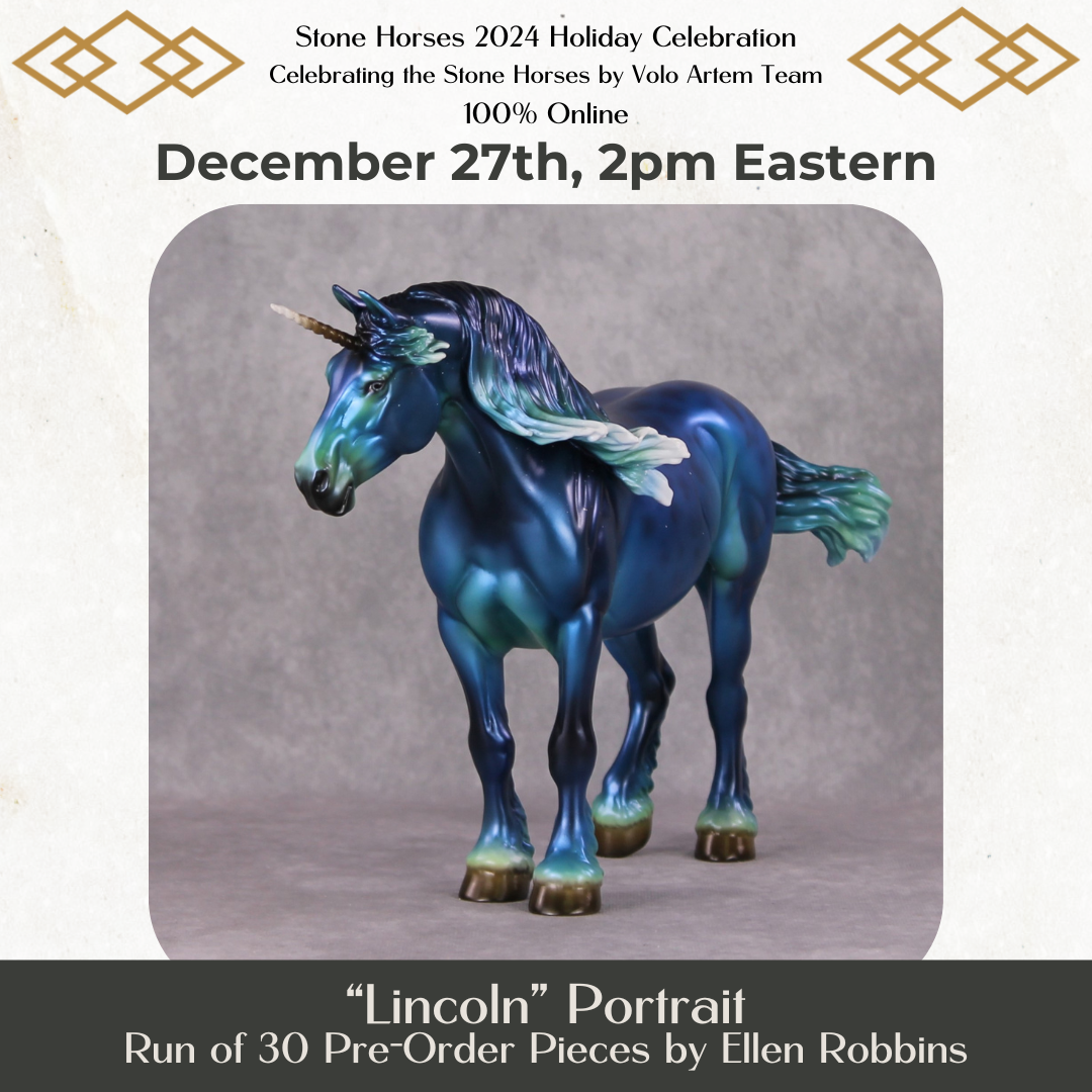 Lincoln LE 30 Deep Ocean Blues Deco Custom Heavy Draft Unicorn By Ellen Robbins Holiday Sale Run HS24