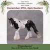 Hyperborea LE-10 Black Tobiano W/ Braided Mane &amp; Forelock Irish Cob By Jess Hamill Holiday Sale Run HS24