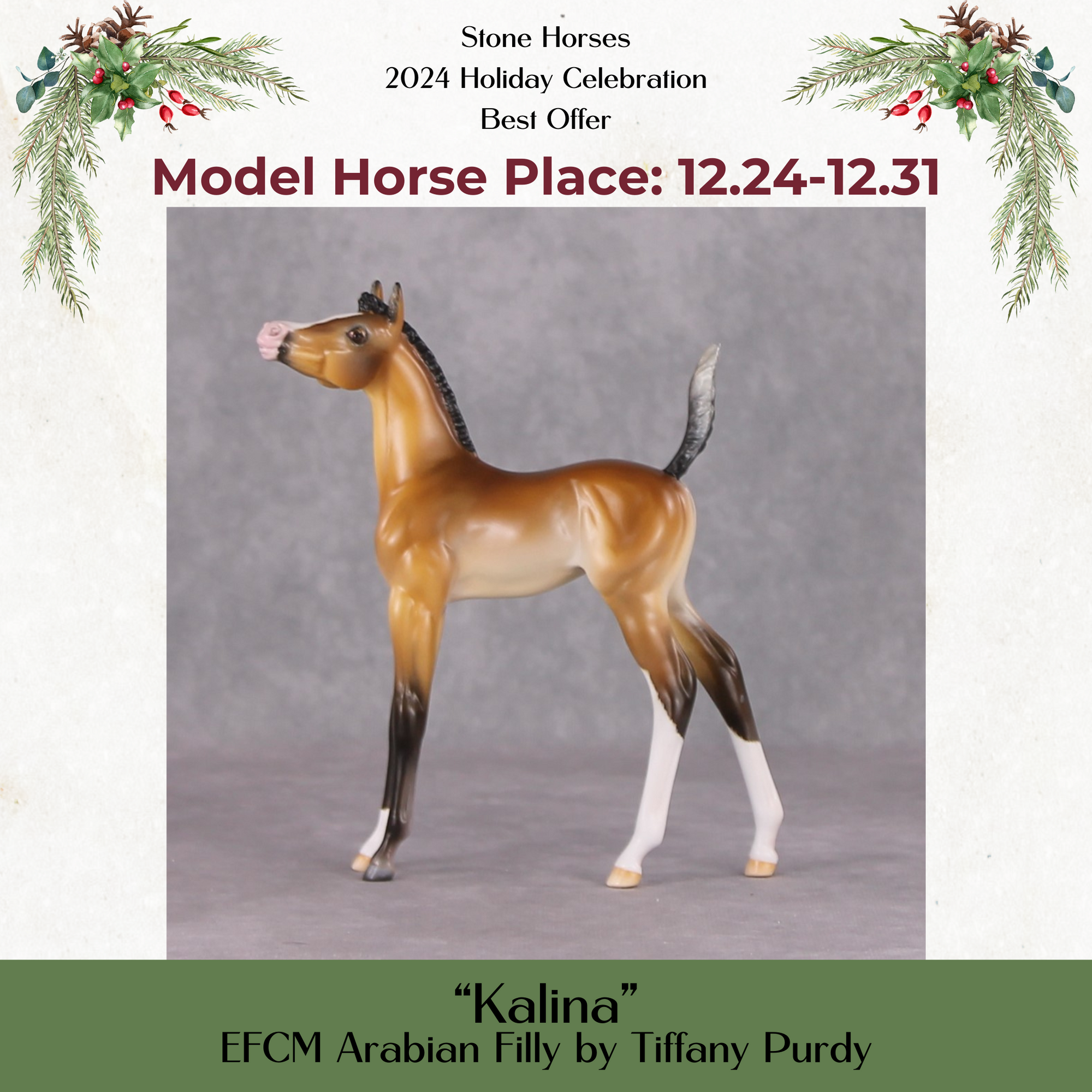 Kalina OOAK Extreme Factory Custom Bay Arab Foal Painted and Customized By Tiffany Purdy HS24 Best Offer